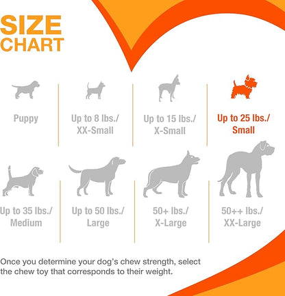 Nylabone Original Bone Power Chew Toy Value Pack for Dogs, Durable Dog Toys for Aggressive Chewers, Long Lasting Chicken, Bacon, and Peanut Butter Flavor, Small Dogs - Up to 25 Ibs, 3 Pack