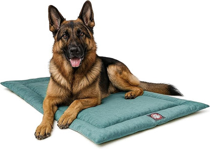 Majestic Pet Orthopedic Memory Foam Dog Crate Mat - Plush Pet Bed Pad for Crates & Kennels | USA Crafted | 48"x30" Villa Azure