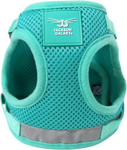 Travel Cat x Jackson Galaxy Harness and Leash Set - Adjustable Fit Mesh Cat Harness with Nylon Leash - Comfort, Escape Proof Harness for Cats, Kitten for Outdoor Walking, Hiking (Small)