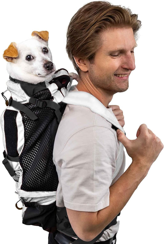 K9 Sport Sack Knavigate - Small, Lunar Rock - Ideal for Dogs with 13-16” Back Length - Adjustable, Backpack-Style Carrier with Internal Frame & Padded Hip Belt