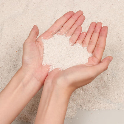 Silica Gravel, Multi-Purpose Mini White Silica Sand for Fire Pits, Aquariums and Landscaping, 11LB