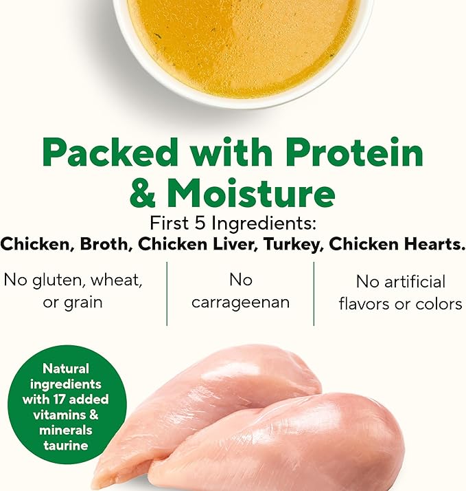 Dave's Pet Food Grain Free Wet Cat Food Pate (Chicken), Made in USA Naturally Healthy, Economy Size, Multi-Cat Families, Canned, 22 oz Cans (12 Pack)