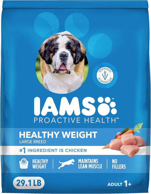 IAMS Proactive Health Healthy Weight Control Large Breed Adult Dry Dog Food with Real Chicken, 29.1 lb. Bag