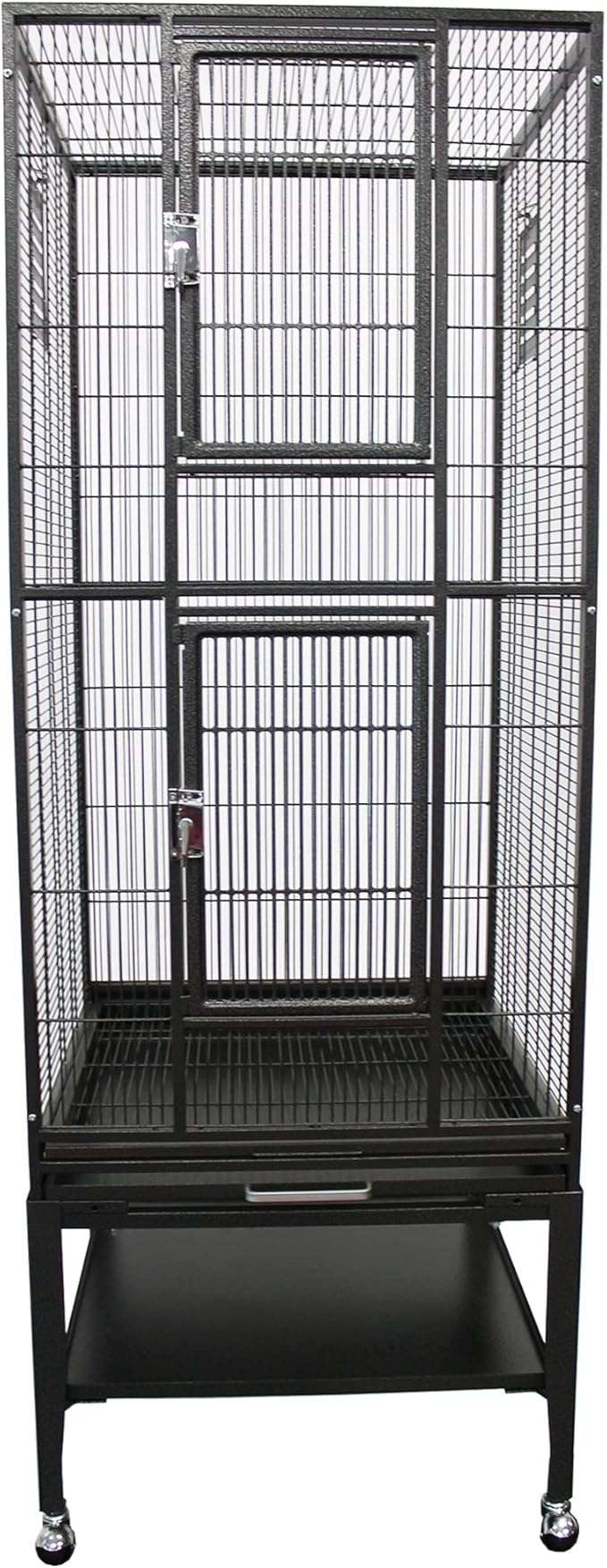 Madagascar Cage - 60" Tall Durable Spacious Metal Cage - for Sugar Gliders, Squirrels, Marmosets & Other Small Pets