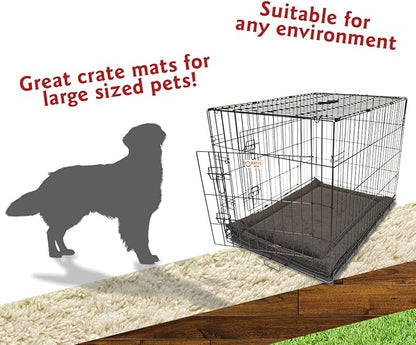 Majestic Pet Orthopedic Memory Foam Dog Crate Mat - Plush Pet Bed Pad for Crates & Kennels | USA Crafted | 42"x26" Villa Storm