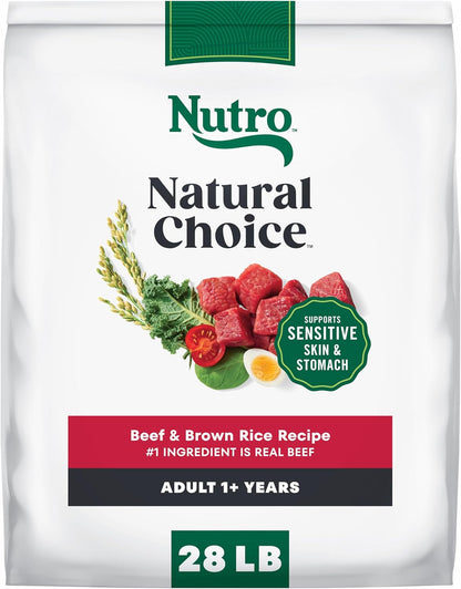 Nutro Natural Choice Beef & Brown Rice Adult Dry Dog Food Recipe, 28 lb. Bag