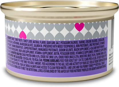 I and love and you Wet Cat Food - Purrky Turkey Pâté - Turkey Recipe, Grain Free, Filler Free, 3oz Pack of 24 Cans