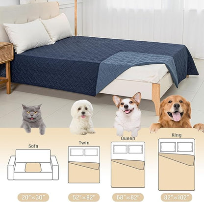 Dog Bed Cover for Pets - Blankets Rug Pads for Couch Protection Waterproof Bed Covers Dog Blanket Furniture Protector Reusable Changing Pad