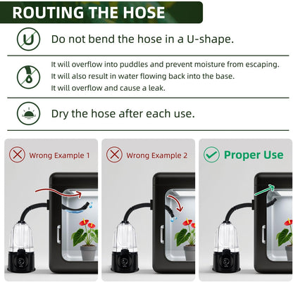 Coospider 3.8L Reptile Fogger Mister, Quiet Reptile Humidifier for Reptiles Tank, Terrarium Humidifiers with Extended Tube, Automatic Reptile Misting System for Reptiles Amphibians Herps Vivarium