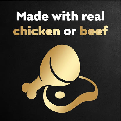 Cesar Filets in Gravy Wet Dog Food Filet Mignon Flavor and Rotisserie Chicken Flavor Variety Pack, 1.76 oz. Mini-Pouches (20 Count, Pack of 2)