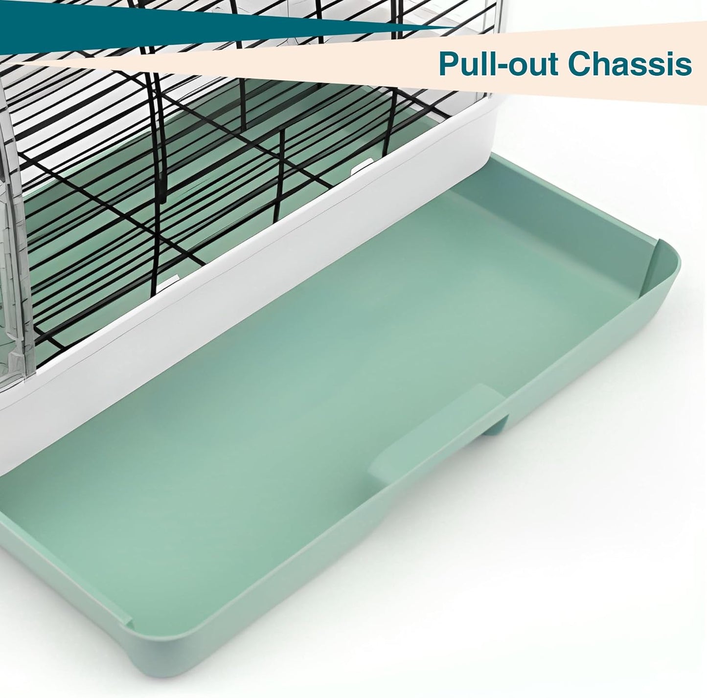 Portable Bird Cage Carrier, Travel Parrot Cage with 2 Perches, 2 Food Bowls and Tray, Metal Parakeet Cages for Small to Medium Sized Birds Cockatiels Lovebirds Canaries Budgies