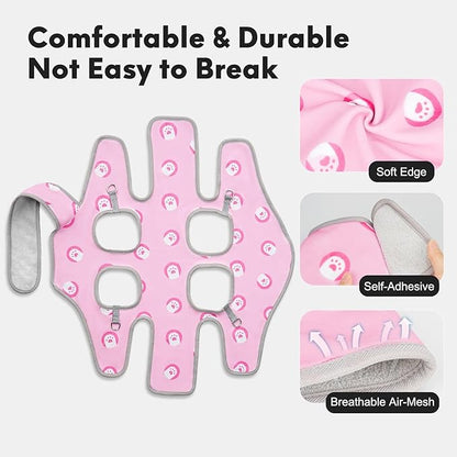 Supet Cat Grooming Hammock, Soft Fabric Nail Clipper Hammock, Self-Adhesive Wrap for Cutting Nails, Quickly Calm Down for Medicine, Teeth Brushing, Ear Cleaning