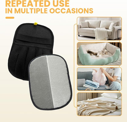 Pet Hair Removal Glove for Cats and Dogs,Reusable Electrostatic Five-Finger Pet Hair Remover Tools,Durable Pet Hair Gloves with Magic Brush for Cat Dog Grooming Clothes Couch Carpet Car Seat Furniture