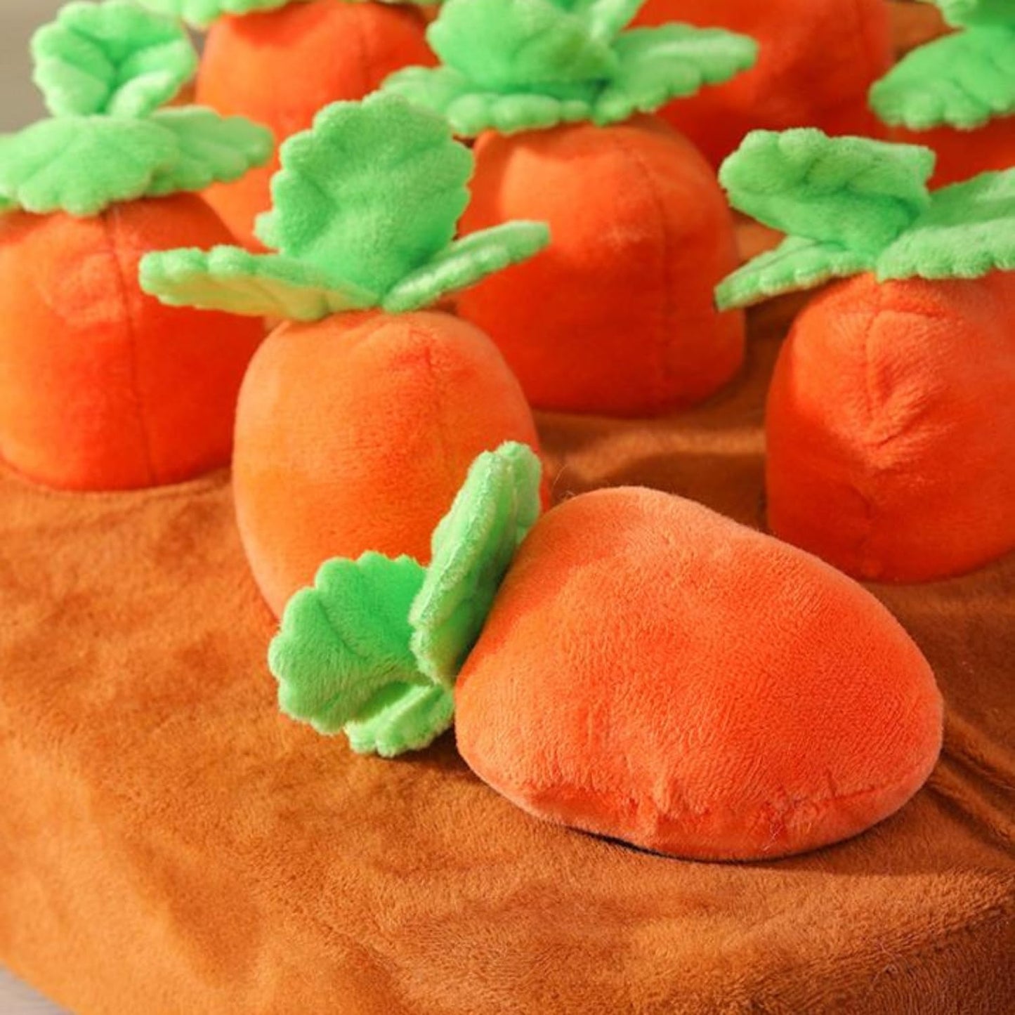 Ferret Foraging Toys Novelty Carrot Snuffle Mat Interactive Pet Treat Enrichment Toys for Small Animals Bunny Rabbit Chinchilla Guinea Pig Hamster (12Carrot)