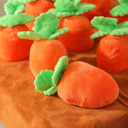 Ferret Foraging Toys Novelty Carrot Snuffle Mat Interactive Pet Treat Enrichment Toys for Small Animals Bunny Rabbit Chinchilla Guinea Pig Hamster (12Carrot)