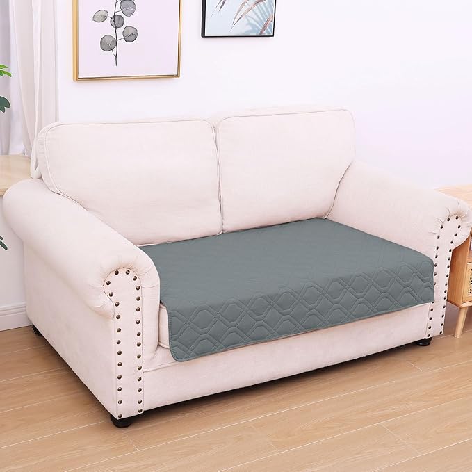 hyha Waterproof Dog Bed Blanket, Soft Pet Blankets, Waterproof Couch Cover for Dogs, Reversible Sofa Covers Washable for Furniture (30x53 Inch, Dark Grey/Dark Grey)