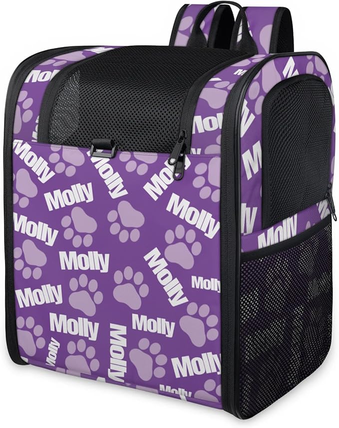 Cat Backpack Carrier-Customizable, Breathable Pet Carrier Backpack for Outdoor Travel/Vet Visits/Daily Use, Adjustable & Secure Design for Small Dogs and Cats Style5