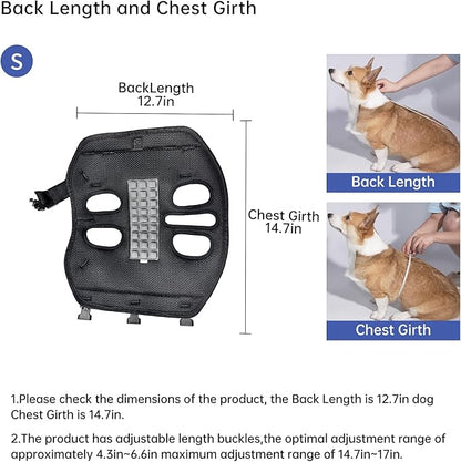 Dog Backpack Carrier for Small Dogs,Dog Lift Harness,Adjustable Padded Breathable Straps for Dogs, Disabled, Joint Injuries, Arthritis,S(4.5-7.5LBS)
