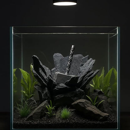 Aquarium Decoration for Fish Tank Thor’s Hammer Resin Aquarium Ornament Decorative Fish Tank Decor for Aquascaping Hiding Resting Betta Shrimp Cichlid