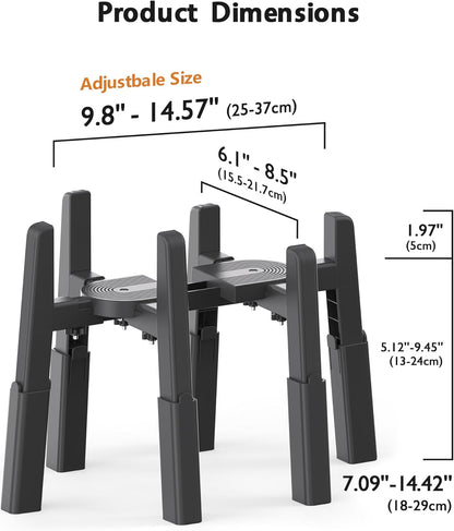 CZPET Dog Water Dispenser Stand, Holder for Pet Automatic Feeders, Width and Height Adjustable Elevated Stand for Pet Feerders, Suitable for Large Dogs [Stand Only]