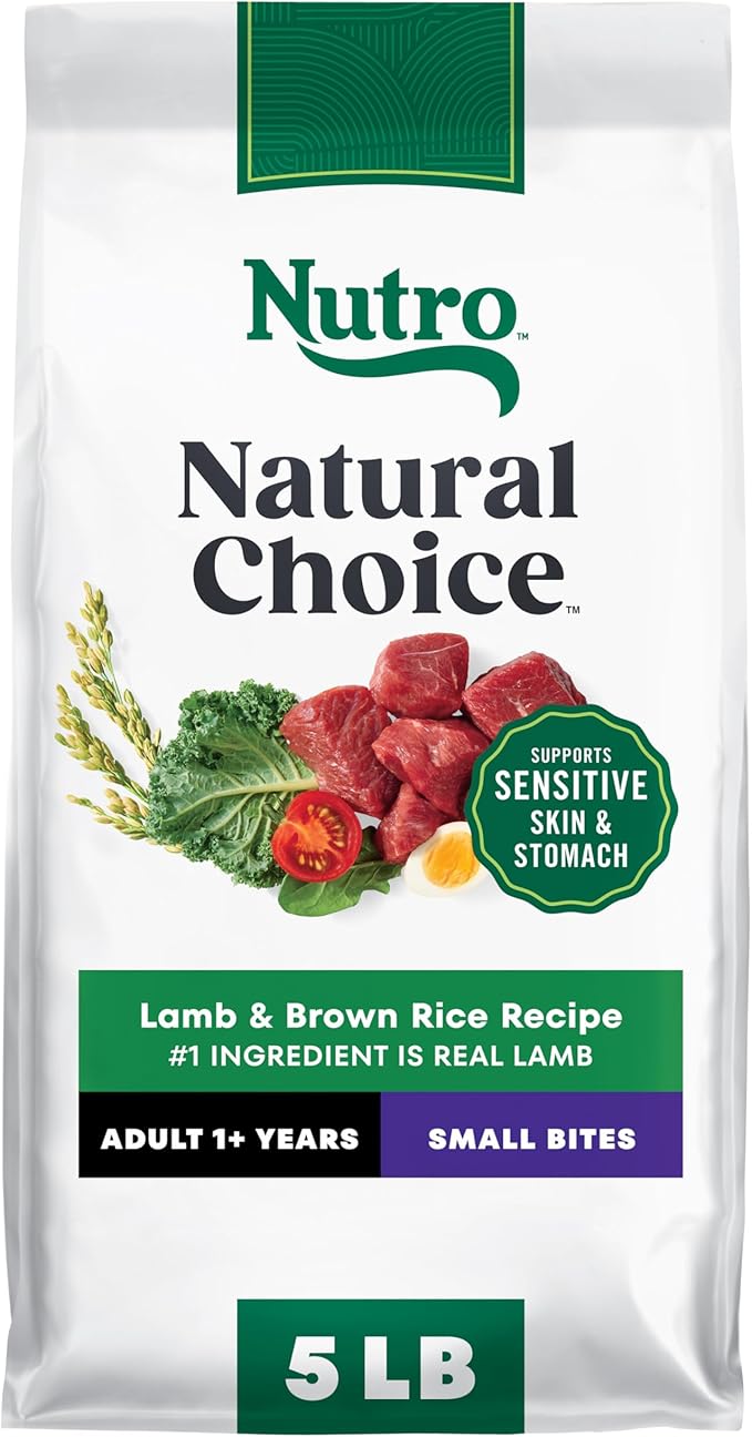 Nutro Natural Choice Lamb & Brown Rice Adult Small Bites Dog Food Recipe, 5 lb. Bag