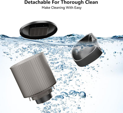 Automatic Cat Feeder: 4L Timed Cats Food Dispenser Programmable 1-6 Meal for Cat and Small Medium Dog- Auto Pet Feeder Easy to Set Up Dual Power Supply with Desiccant Bag| Detachable Washable