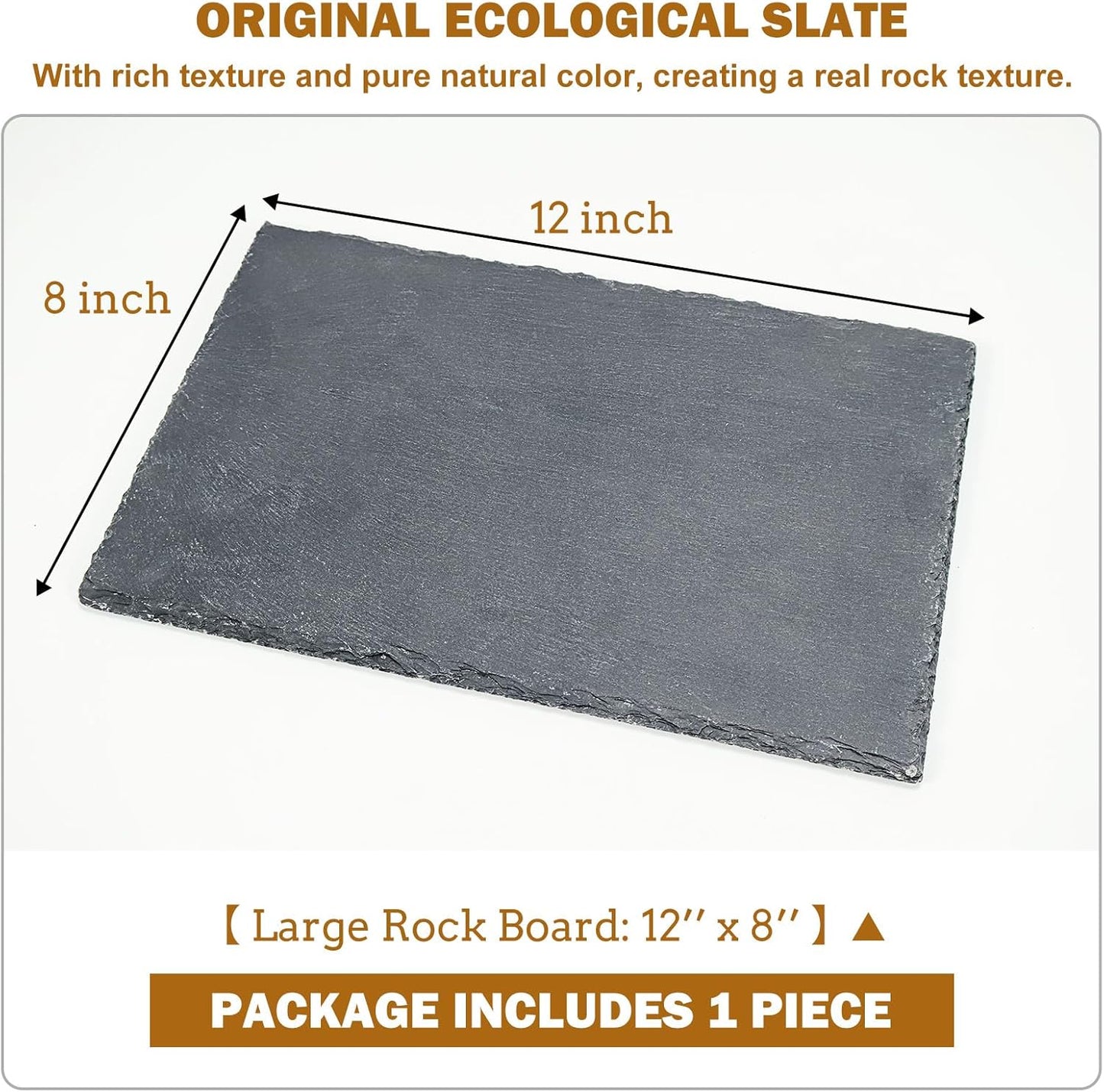 Tortoise Habitat basking Rock Feeding Dish Bearded Dragon/Lizard Original Rock Slab,Easy to Grind The Nails,with Non-Slip mats,Natural Food Bowl,Moisturizing Effect(Large- Size)