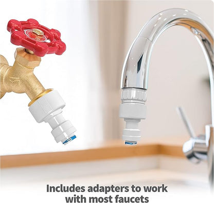 Aquatic Life RO Buddie 3-Stage Hydroponic Reverse Osmosis Water Filter System RO Filtration Unit, 75 GPD