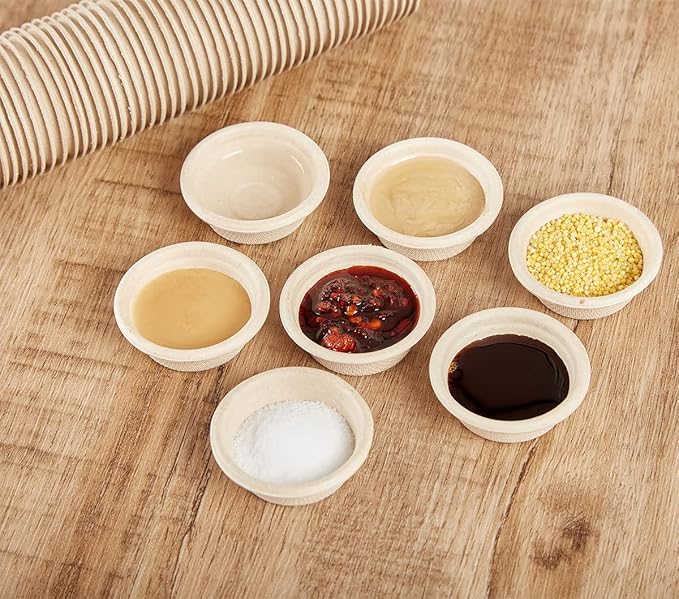 Paper Feeding Cups Samll 0.5 oz Gecko Food and Water Feeding Dish Ledge Accessories Bowls for Crested Gecko Lizards Reptiles Pets (100cups)