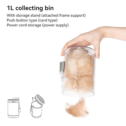 Neakasa P0 Pro Dog Grooming Vacuum for Shedding, 6.6lbs Lightweight Portable Grooming Kit, Low Noise Dog Clippers, Pet Hair Remover for Cats