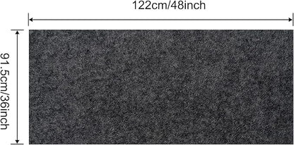 Large Bird Cage Mat, Under Pet Cage Mat for Bird Cages, Reptile Aquariums, Dog Kennels, Absorbent/Waterproof Felt Mat with Non-Slip Backing for Hard Floors and Surfaces (36x48 Inch)