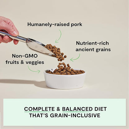 Open Farm, Ancient Grains Dry Dog Food, Protein-Rich & Nutrient Dense, 90% Animal Protein Mixed with Non-GMO Fruits, Veggies and Superfoods, Farmer's Table Pork Recipe, 11lb Bag