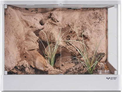 Reptile Glass Terrarium 24"x18"x18" 32 Gallon Knock-Down Dual-Locking Security Mesh Ventilation Durable Aluminum Frame Modern Design