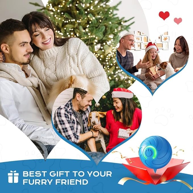 2 Packs Smart Jumping Ball for Dogs,2025 New Vibrating DogBall, Smart Jumping Ball DogToy, Interactive DogBall, Shaky BallToy for Dogs, BouncingBall for Dog, for Small Medium Large Dog