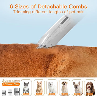 AIRROBO Dog Grooming Vacuum Kit,12000Pa Strong Pet Vacuum for Shedding,Grooming Hai,Quiet,PG100,2L Large Capacity