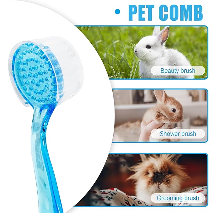 3 Pck Hamster Bath Brush, Reptile Cleaning Supplies,Massage Combs for Hedgehog Turtle
