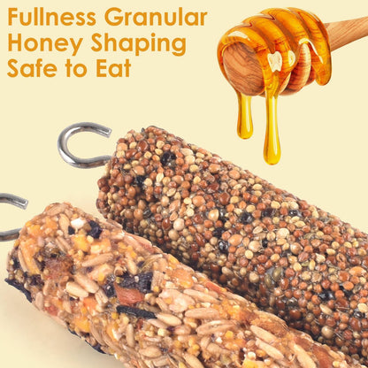 KATUMO Parrot Treats 2 PCS Bird Crunch Sticks Cockatiel Treats Parakeet Snacks Conure Food Sticks for Parakeet Cockatiel Canary Finch Lovebird Conure Lorikeet Parrots