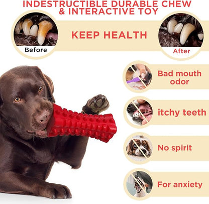 VANFINE Indestructible Squeaky Dog Toy – Tough Rubber Chew Toy for Aggressive Large Dogs, Durable and Safe for Interactive Play