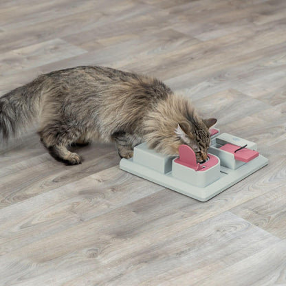 TRIXIE Cat Activity Poker Box Strategy Game, Slow Feeder, Interactive, Treat Toy,All Breed Sizes