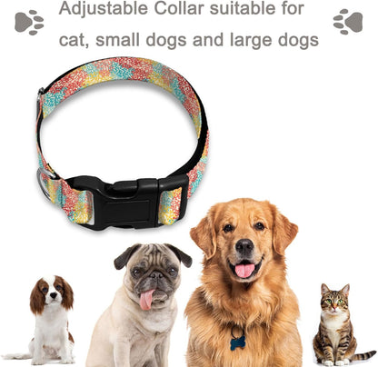 Red Yellow Pink Seaweed Pet Collars Dog Collars Soft Elastic Neck Strap for Female Male Puppy Cats