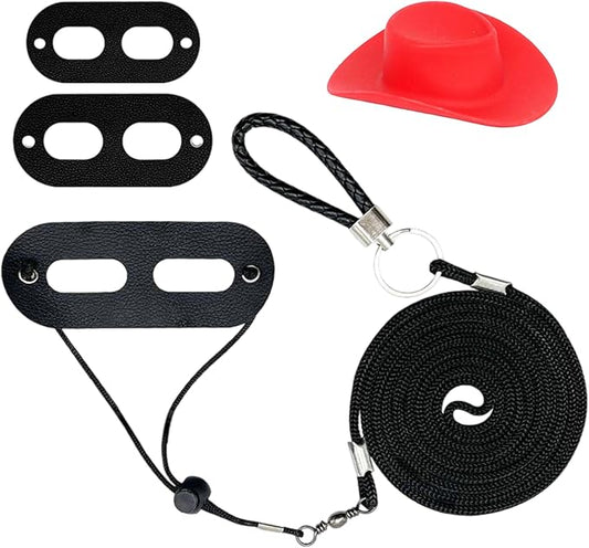 Bearded Dragon Leash Harness Set with a Hat, Reptile Leash Collar for Lizard, Leopard Gecko and Other Small Animal Pets, Outdoor Play