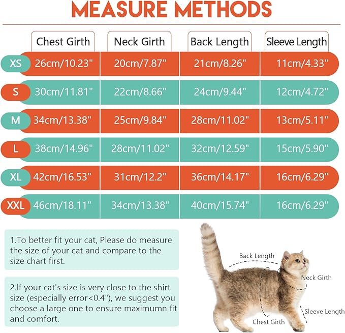 Sticky Cat Clothes Stretchy, Sphynx Hairless Sweater & Pajamas for Cats only, Soft Cat Onesie for Cats After Surgery Female Male & Hair Loss Prevention, Orange XS