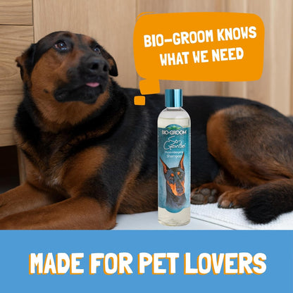 Bio-Groom So-Gentle Hypoallergenic Dog Shampoo - Tearless, Cat & Dog Bathing Supplies, Puppy Shampoo for Gentle Skin, Cruelty-Free, Made in USA, Tear-Free Dog Products - 1 Gallon