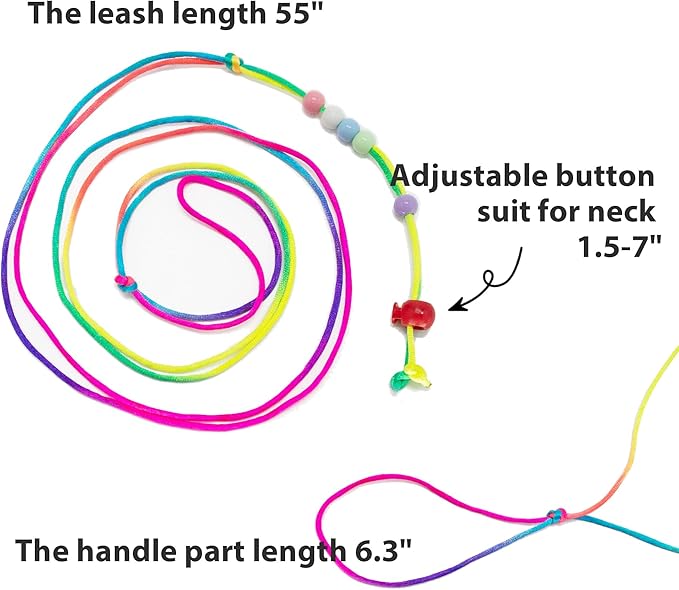 AIITLE Adjustable Bearded Dragon Harness Set - Soft, 3-Size Reptile Leash for Crested Geckos, Iguanas, Guinea Pigs, Rats (Indoor/Outdoor Use, Camping, Parties),Red