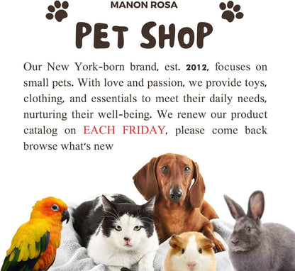 MANON ROSA Cute Dog Clothes Boy Dog Polo Shirt for Small Medium Dogs - Summer Male Puppy T Shirts for Yorkie Poodle Shih Tzu Dachshund Kittens, Striped Collared Pet Doggie Designer Outfits Red XL