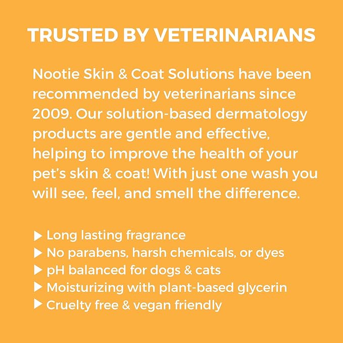 Nootie Warm Vanilla Cookie Daily Spritz for Dogs and Cats - Conditions and Moisturizes Fur, Long Lasting Pet Spray - 8oz