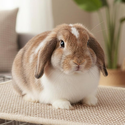 Rabbit Scratching Pad, 16"x12" Natural Rabbit Scratch Mat for Claws and Teeth, Bunny Toys for Rabbits Indoor, Bunny Scratcher Pad for Bunnies Boredom