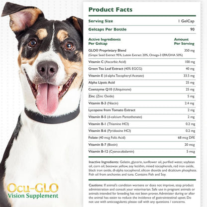 Ocu-GLO for Medium to Large Dogs, 11+ lb, 90 Count