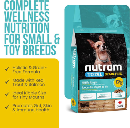 T28 Grain-Free Dog Food for Small & Toy Breeds – High Protein Trout & Salmon Meal Kibble | Chicken-Free, Limited Ingredient, Fish Dry Dog Food for Small Dogs & Puppies (4.4 Pounds)