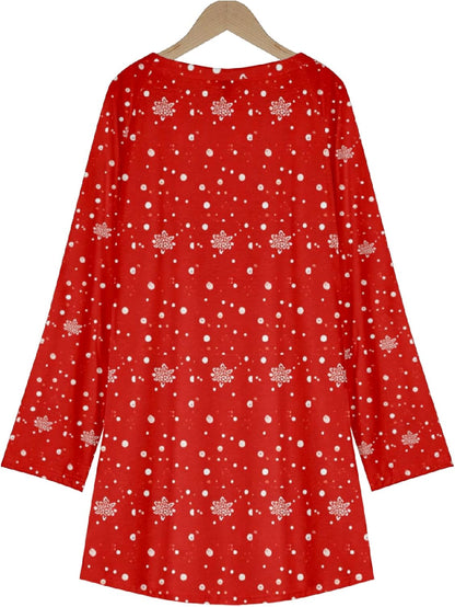 MARSVOVO Women Novelty Graphic Plus Size Sweater Crewneck Long Sleeve Cute Printed Loose Fit Casual Fall Sweaters Top